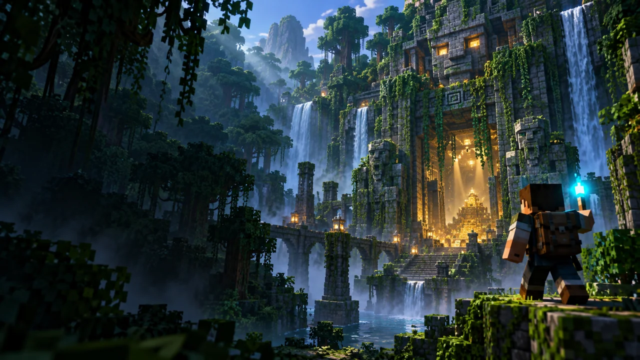 Block-world adventure thumbnail example