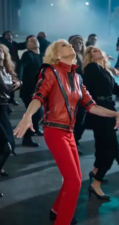 One dancer, head to toe. — Knees up