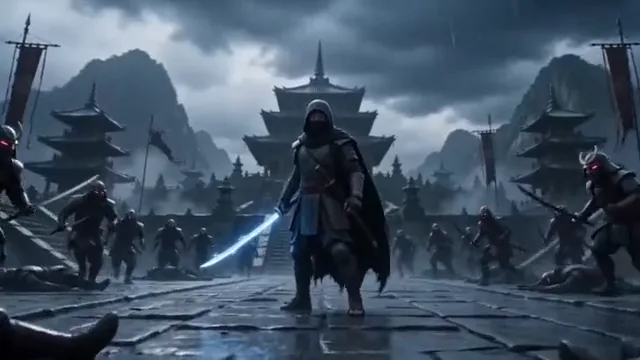 The warrior enters
